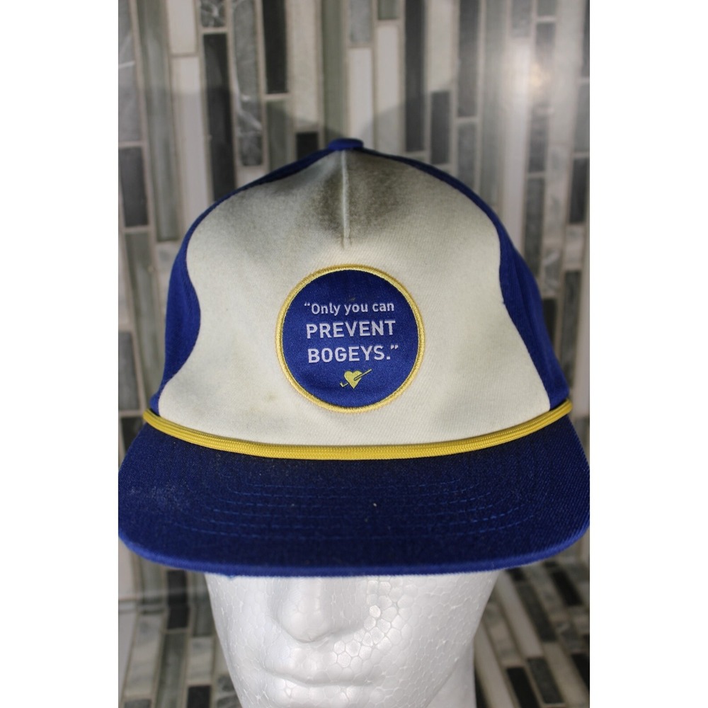 Puma Golf Mens Blue Only You Can‎ Prevent Bogeys Snapback Hat New